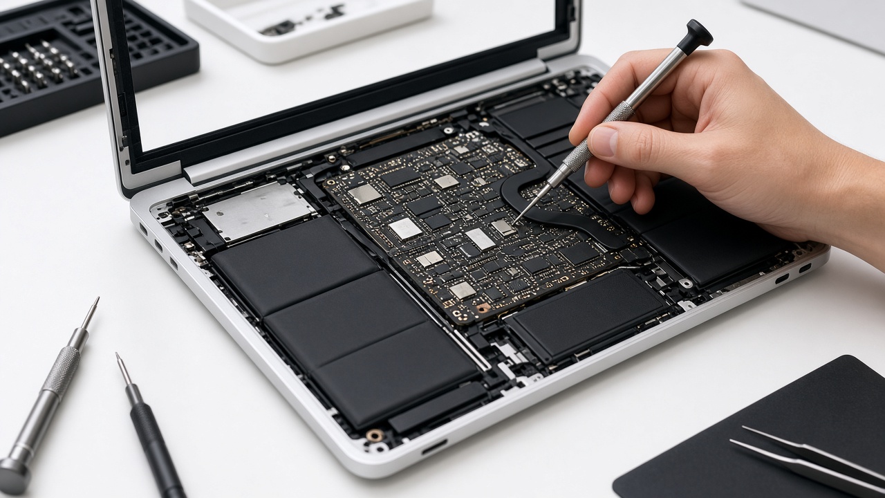 Écran, clavier ou connecteur endommagé